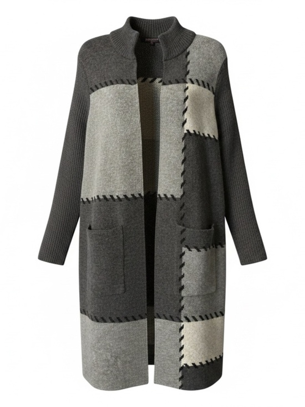 Joseph A Colorblock Long Cardigan Size Medium NWT